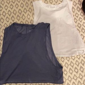2 lulu crop tops